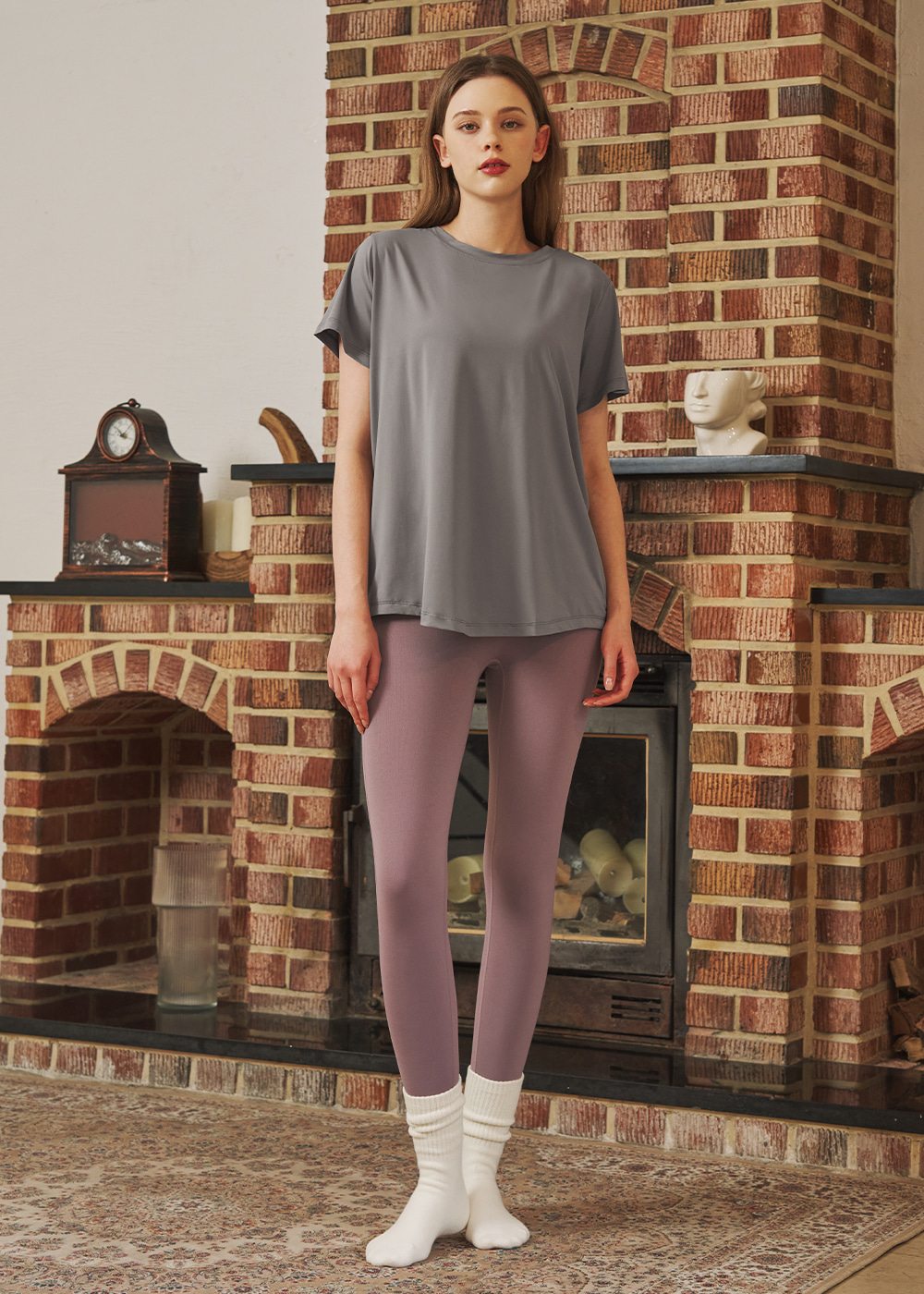 에센셜 티셔츠 차밍그레이