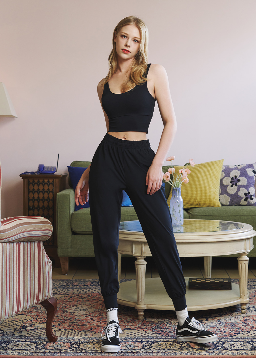 플렉스 페더 서포트 브라탑 릴렉스블랙