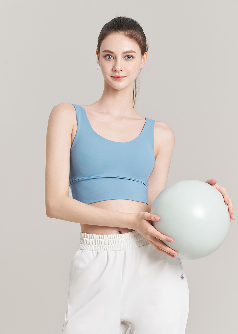 플렉스 페더 서포트 브라탑 크림블루