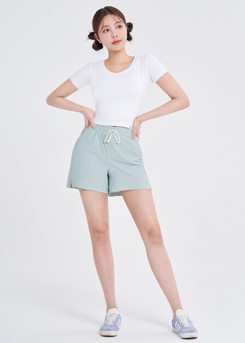 올데이 무브먼트 숏 팬츠 3부 스카이블루