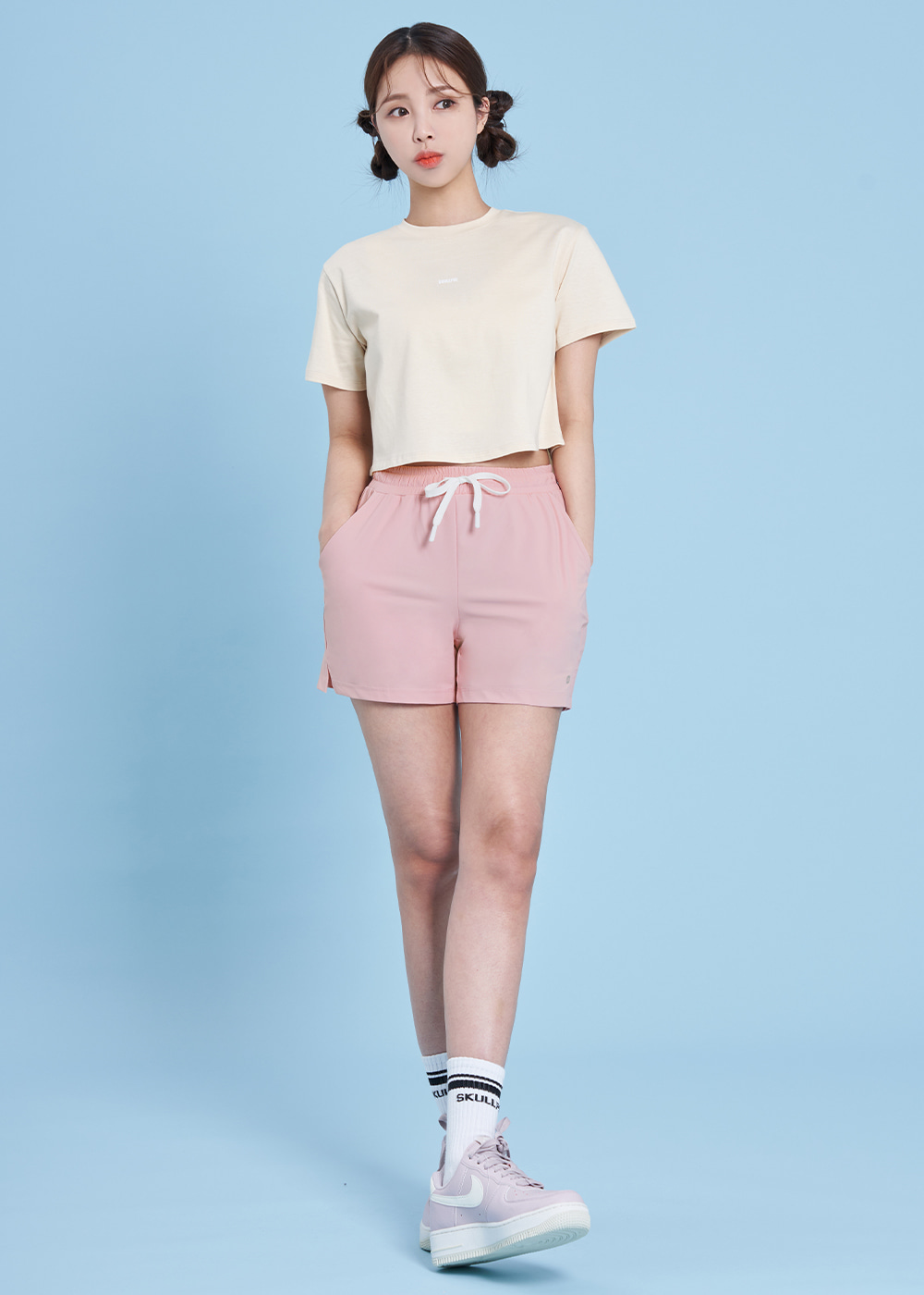 올데이 무브먼트 숏 팬츠 3부 핑크셔벗