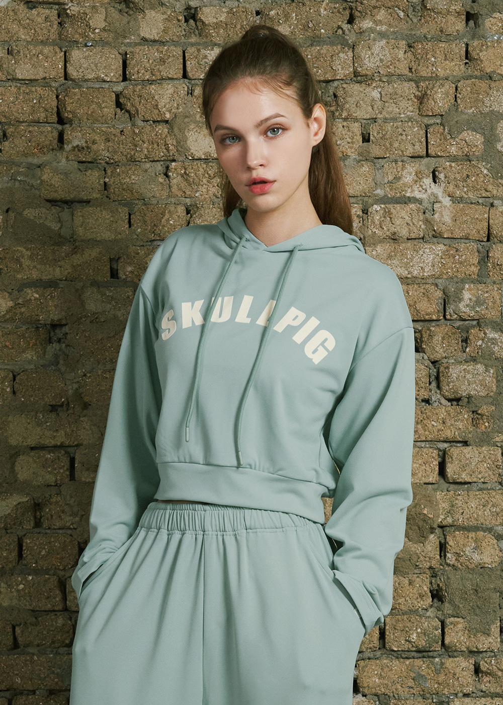 스무디 스웻 후드 애플민트