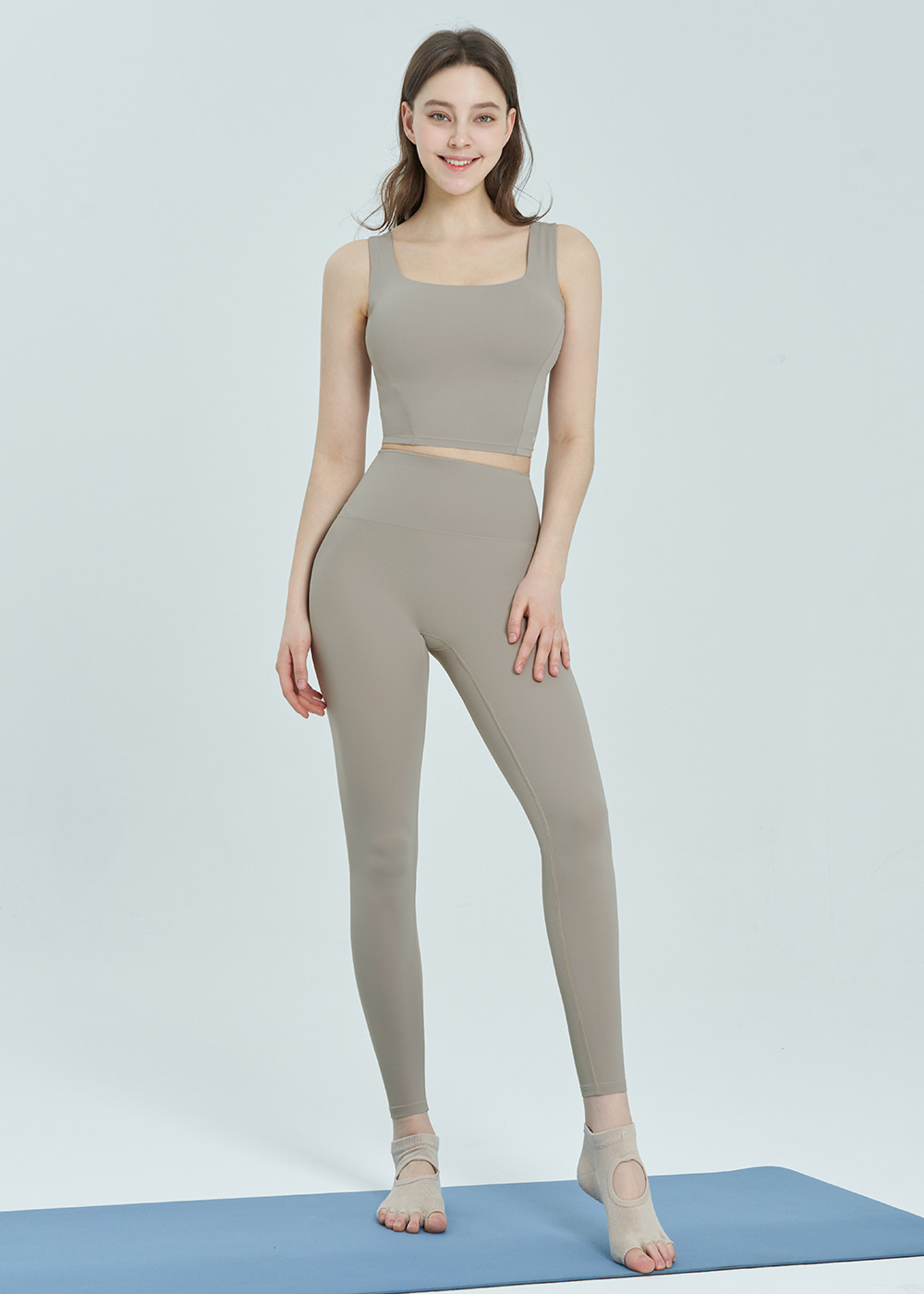 플렉스 에어핏 퍼펙션 브라탑 뮤트베이지