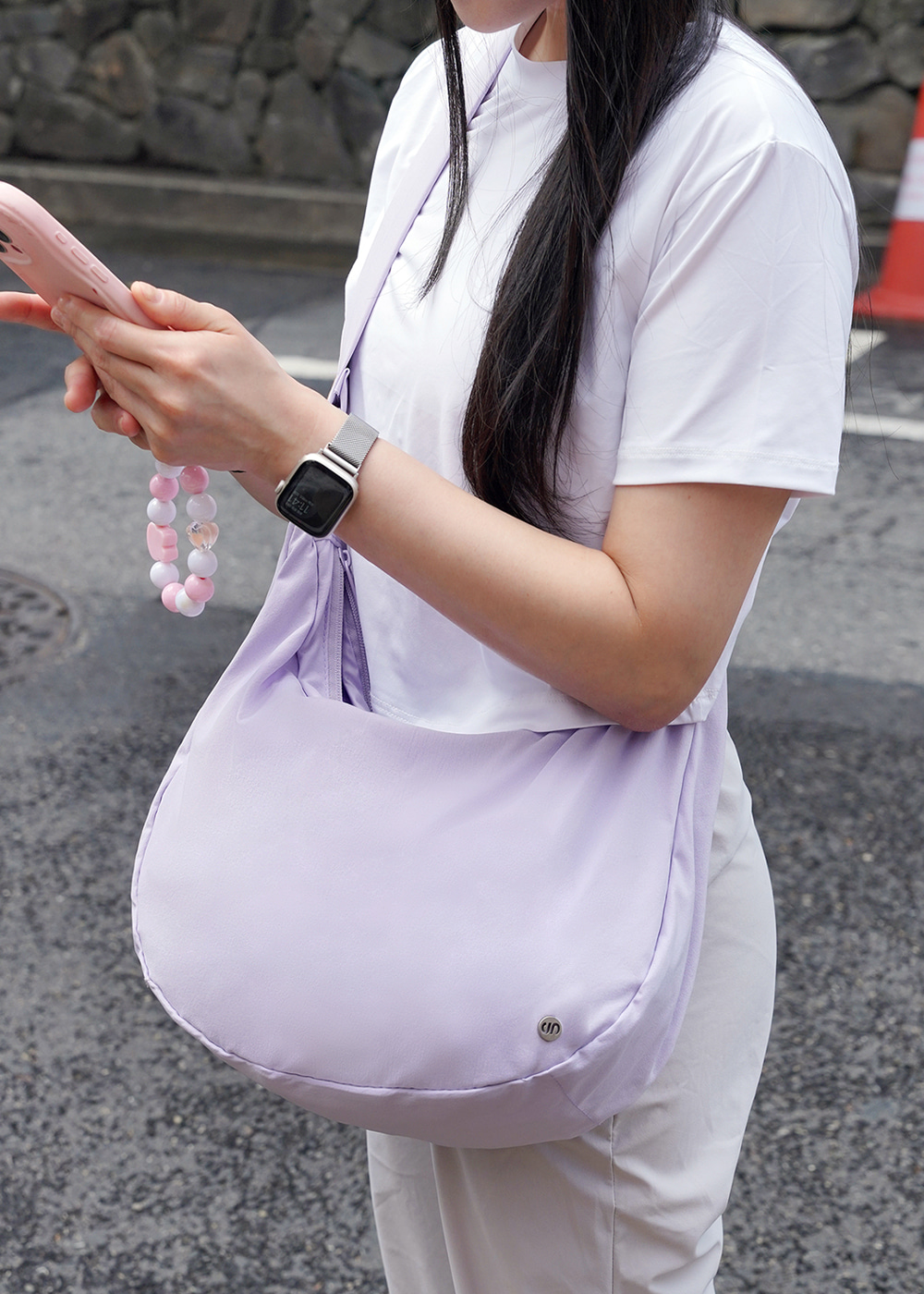 에코텍 크로스백 페일라벤더