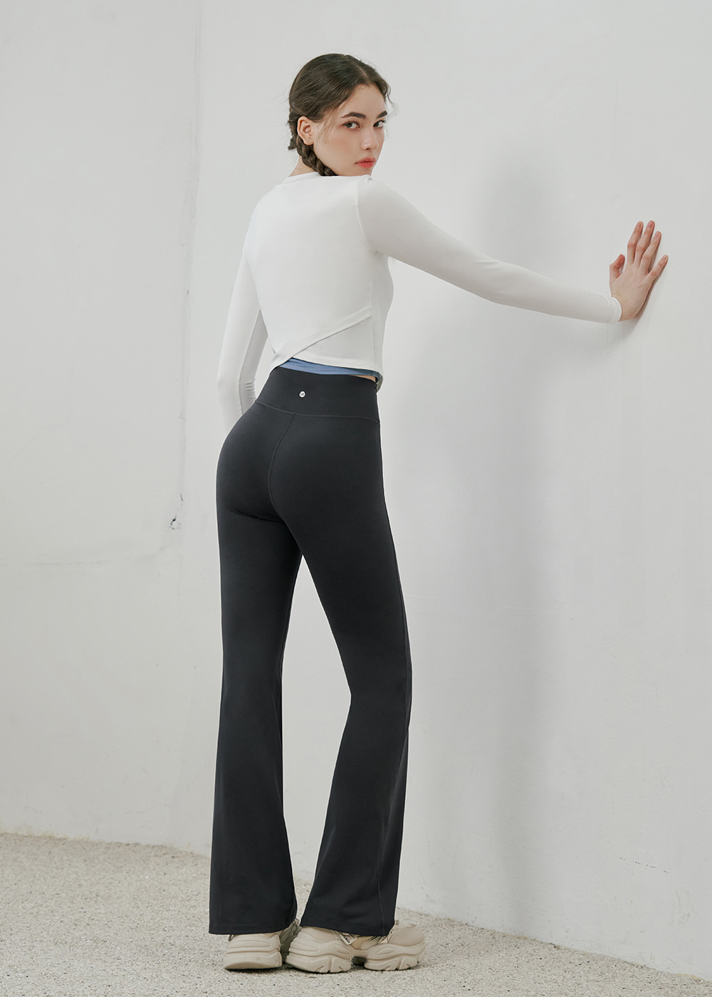 소프트 랩 크롭 티셔츠 화이트