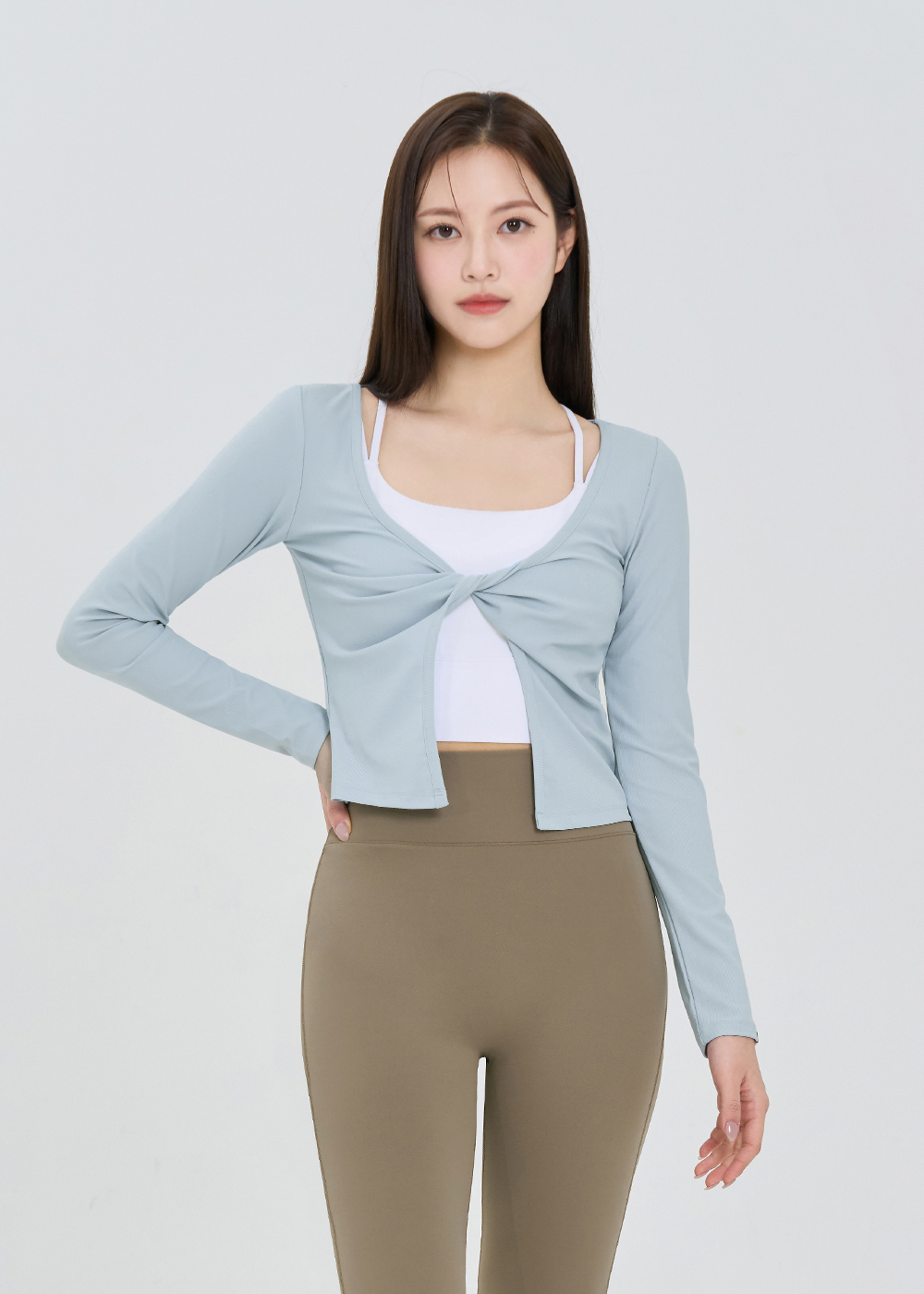 트위스트 볼레로 커버업 윈드스카이