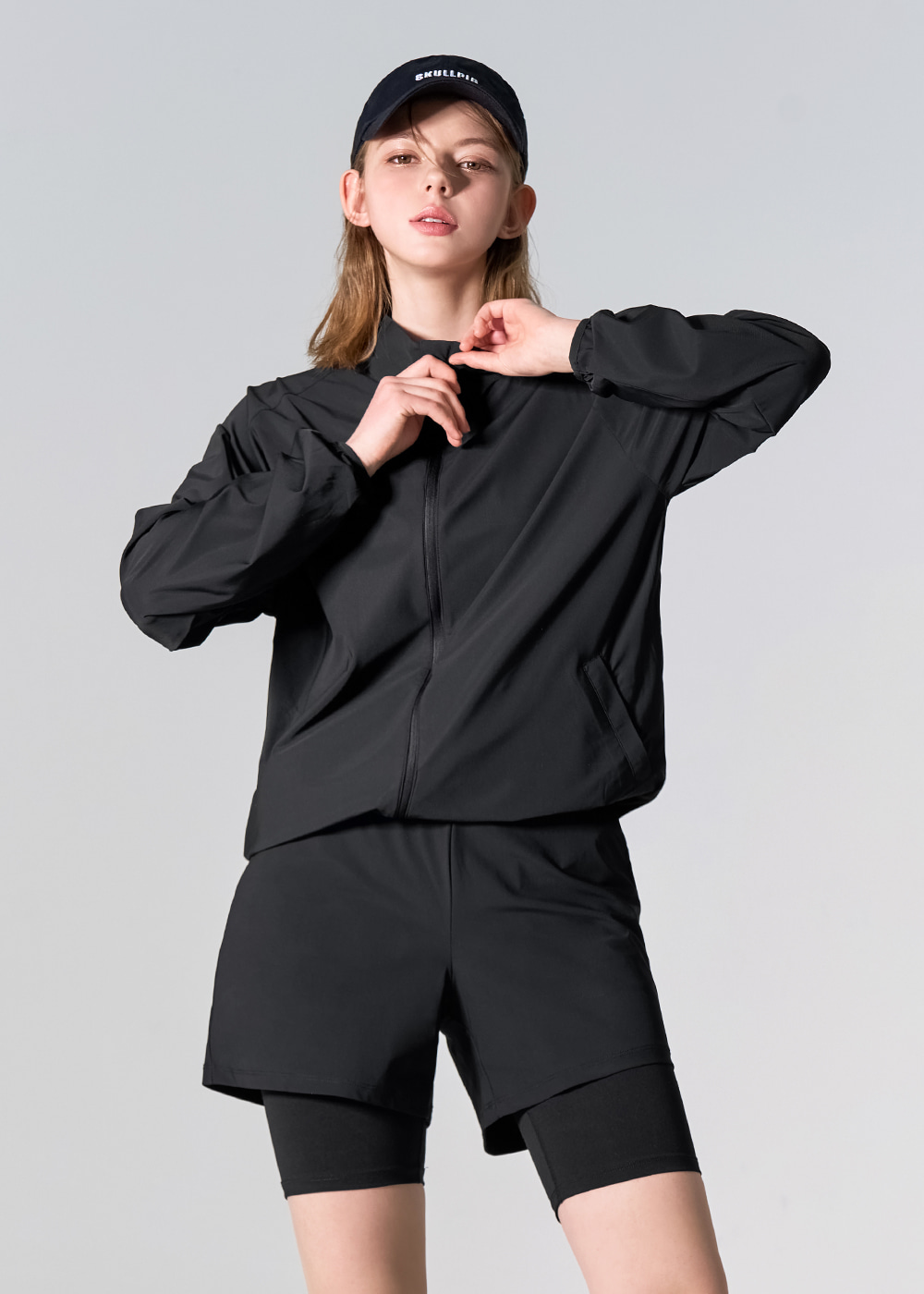 액티브 벤츄리 바람막이 블랙