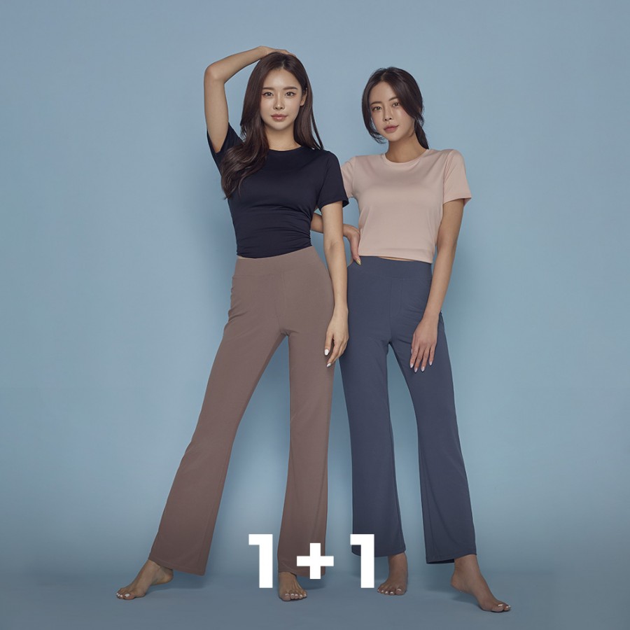 [EVENT] STL 라이트업 세미 부츠컷 밴딩 키작아도 괜찮아 팬츠 1+1