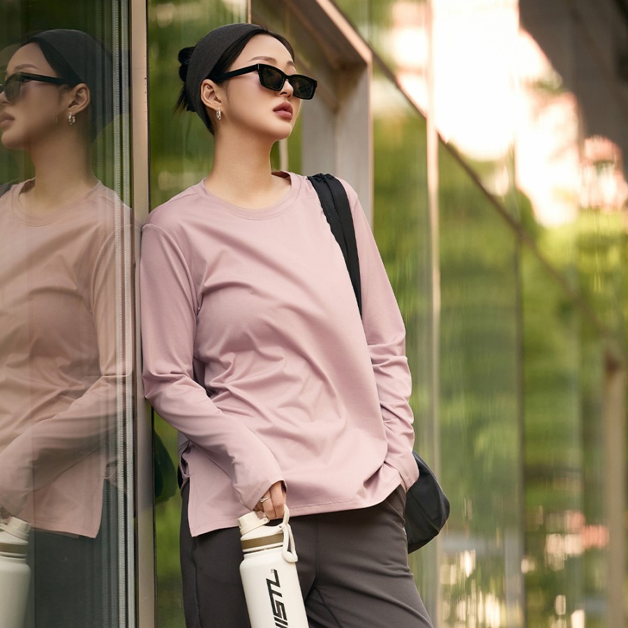 STL 에어 스트레치 오버핏 롱 슬리브