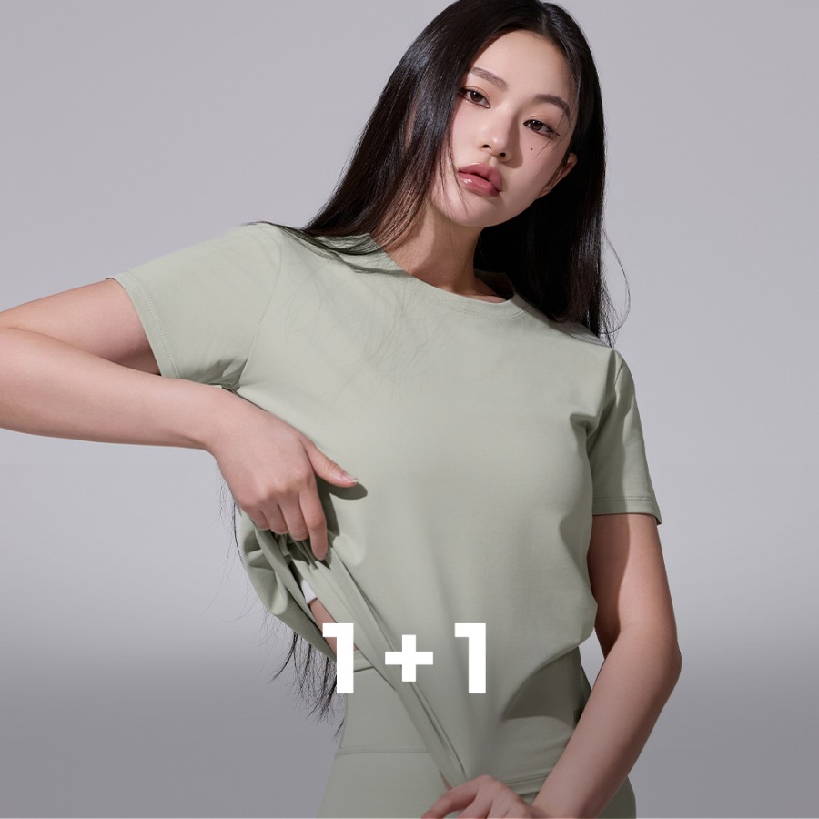 [EVENT] STL 면터치 베이직 / 크롭 숏 슬리브 1+1