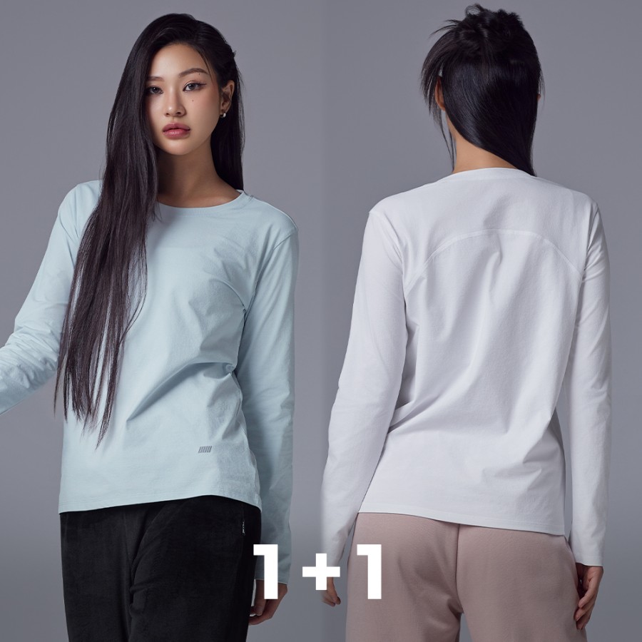 [EVENT] STL 프레쉬 라이트 플레인 스트레치 베이직 롱 슬리브 1+1