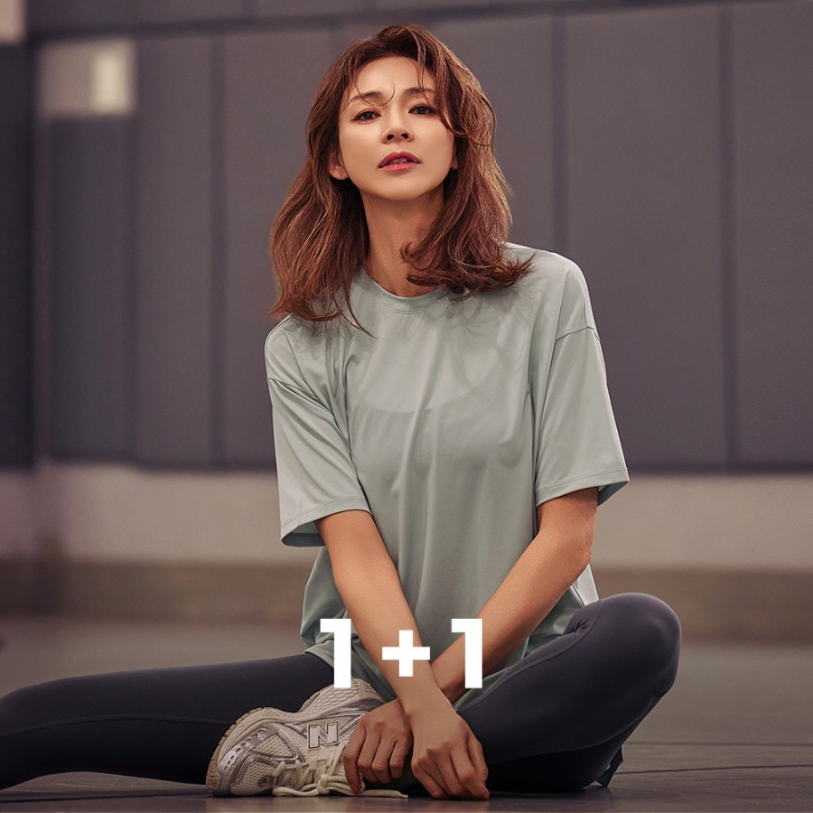 [EVENT] STL 쿨링드라이 스트레치 오버핏 숏 슬리브 1+1