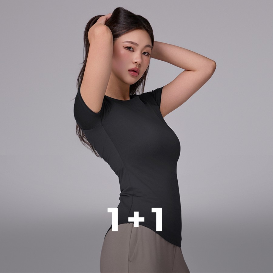 [EVENT] STL 쿨링드라이 스트레치 슬림핏 숏 슬리브 1+1