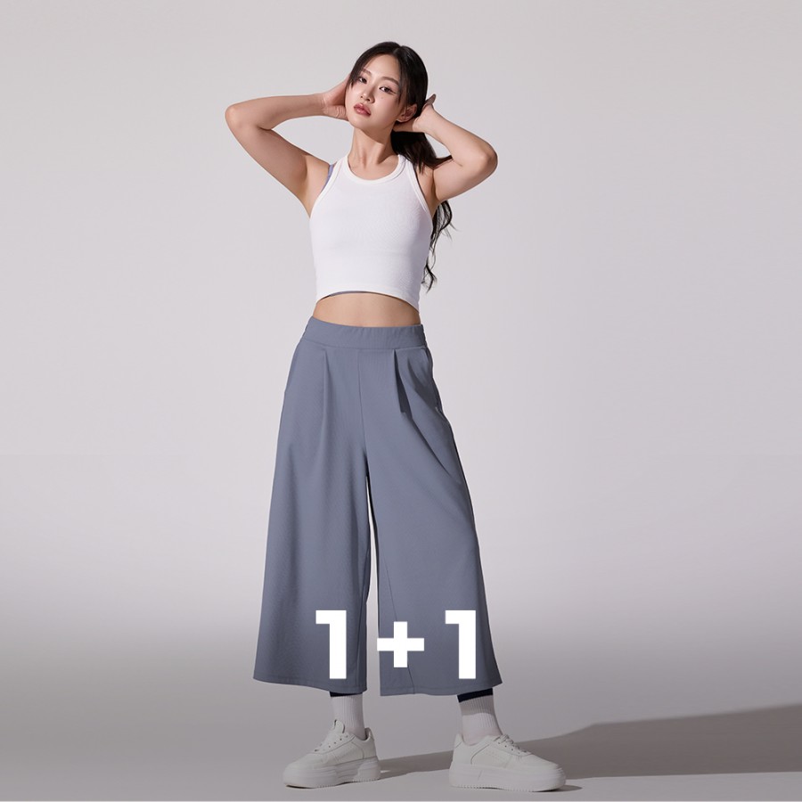 [EVENT] 릴렉스 벤트 와이드 핀턱 팬츠 1+1