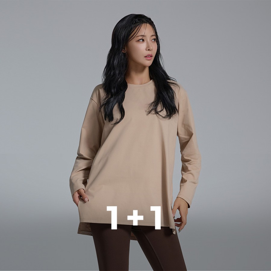 [EVENT] STL 면터치 스트레치 / 박스 롱 롱슬리브 1+1