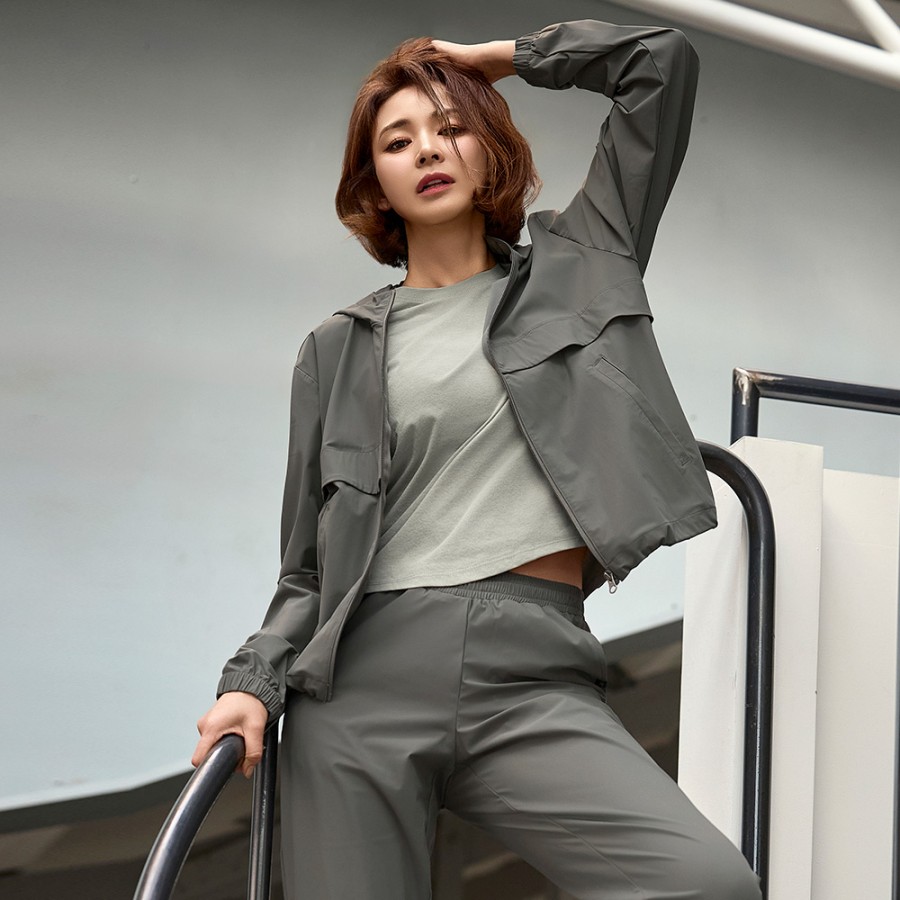 STL (남녀공용)알파벤트 우븐 데일리 / 후드 집업 자켓