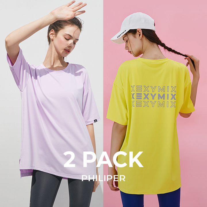 [2PACK] 필리퍼 오버핏 티셔츠