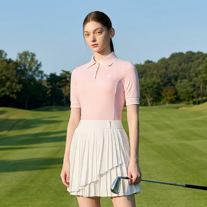 리브드 라인 폴로 숏슬리브