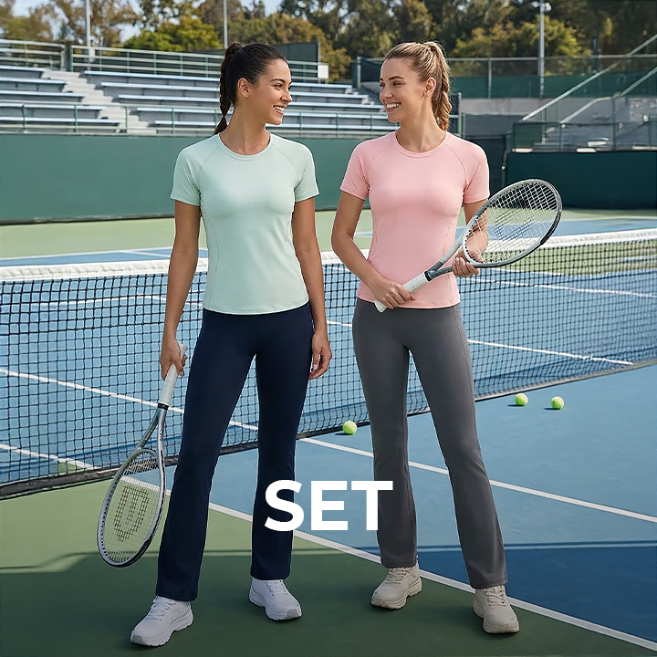 [스타터팩] 데일리페더 숏슬리브 + 블랙라벨 부츠컷 팬츠 세트